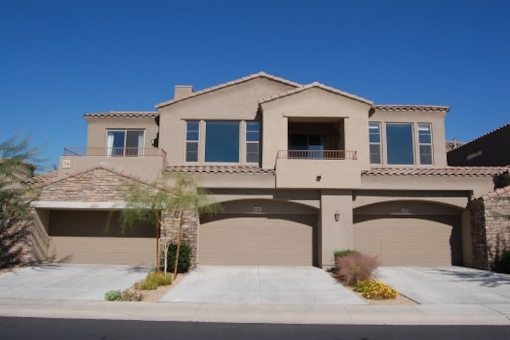 Front view: All second floor, garage on the left (two car)