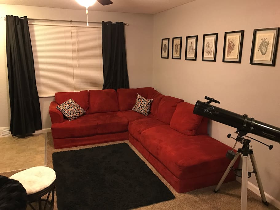 Freshly painted living room.