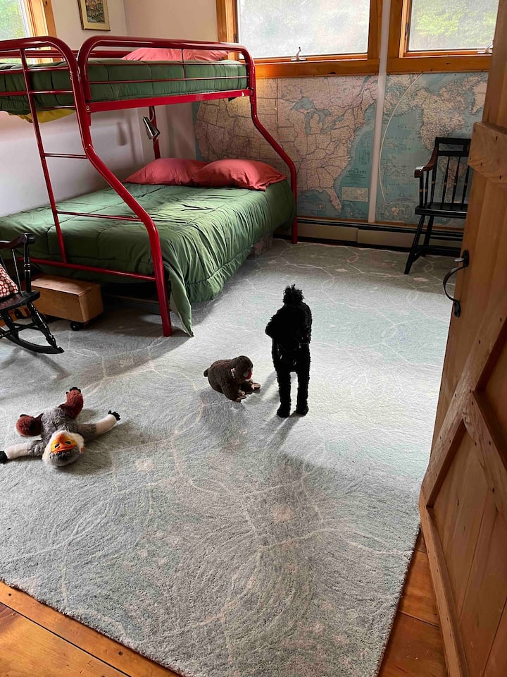 Two bunk beds “kids” room