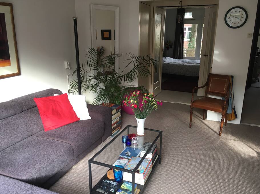 Living room with view to bedroom