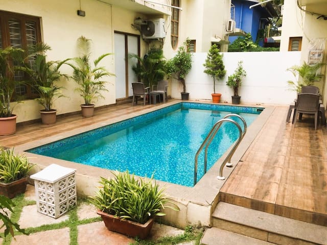 4bhk with pvt pool villa, all in house service