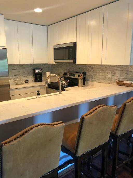 open kitchen /bar seating