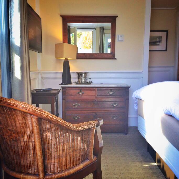 This room at Inn at 7 Central is a hidden retreat, but just half a block from all the fun on Commercial Street!