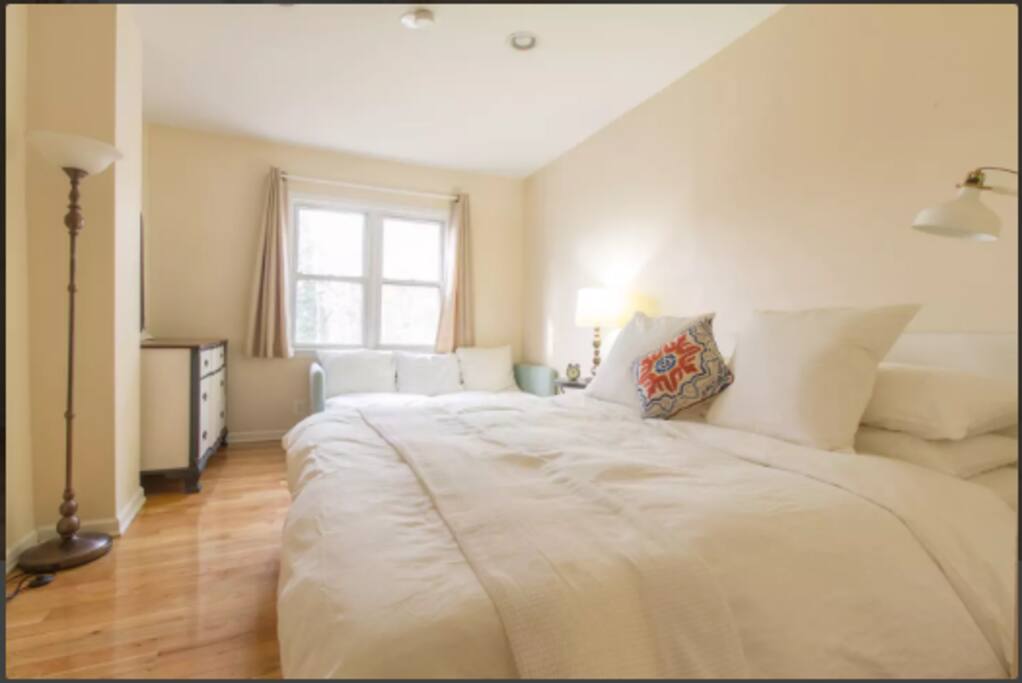 high-end king mattress & large couch