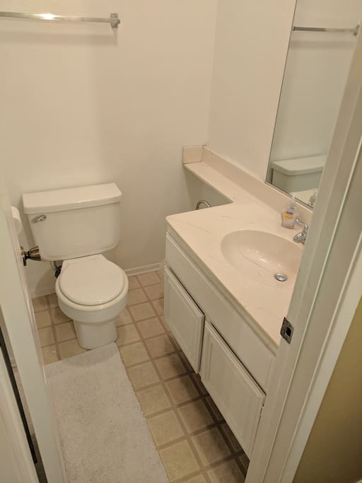 Private bathroom and shower