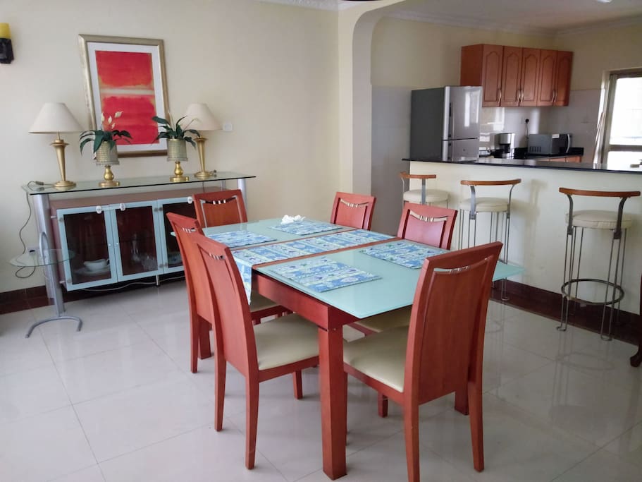 Dining and kitchen area