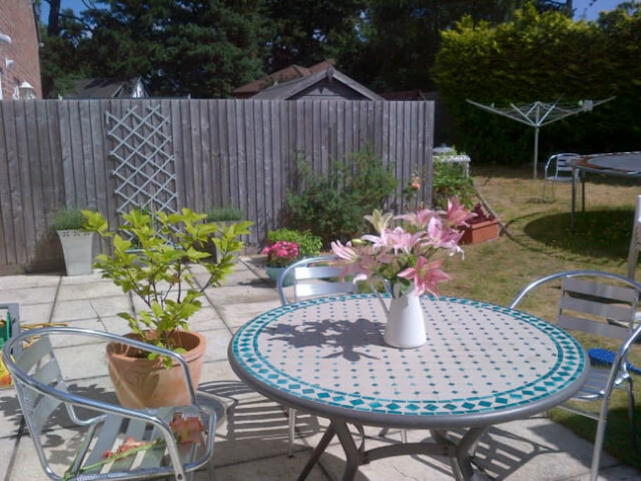 Terrace and back garden