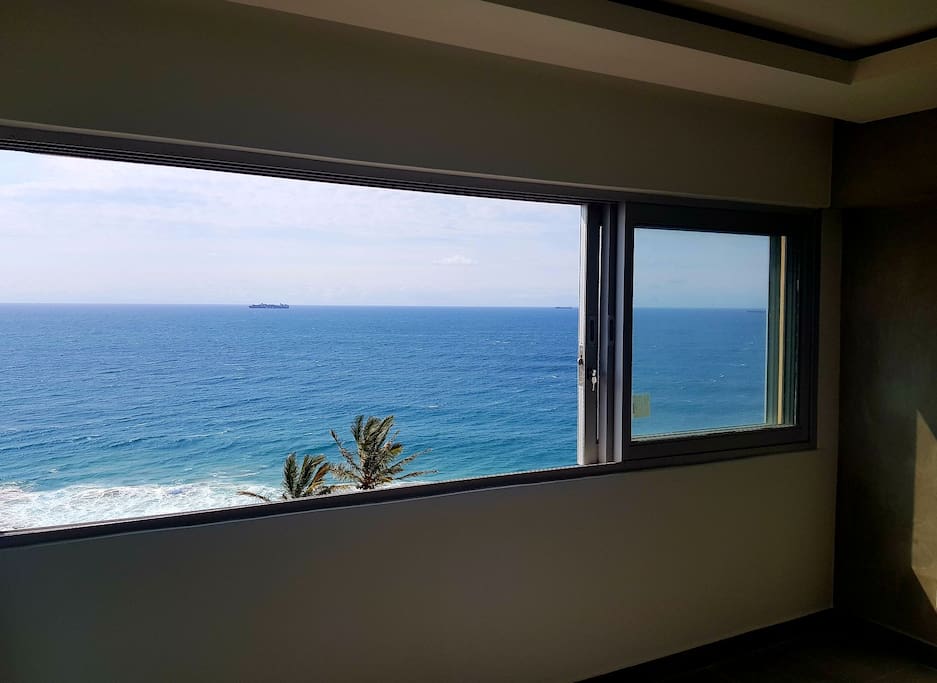 View from the Kitchen, Lounge and Dining room, of the ocean...