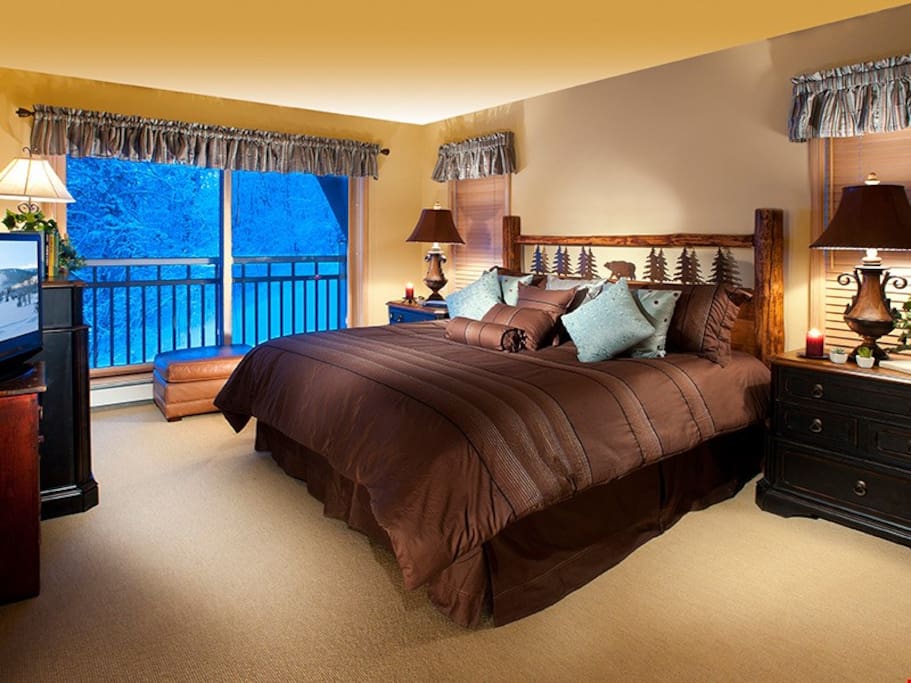 Get a good night's sleep in one of the bedrooms.