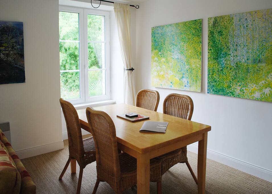 The dining area