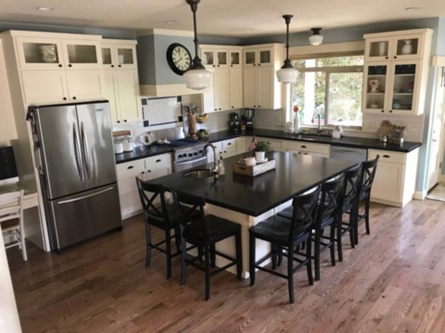 Large spacious Kitchen with oversized island.