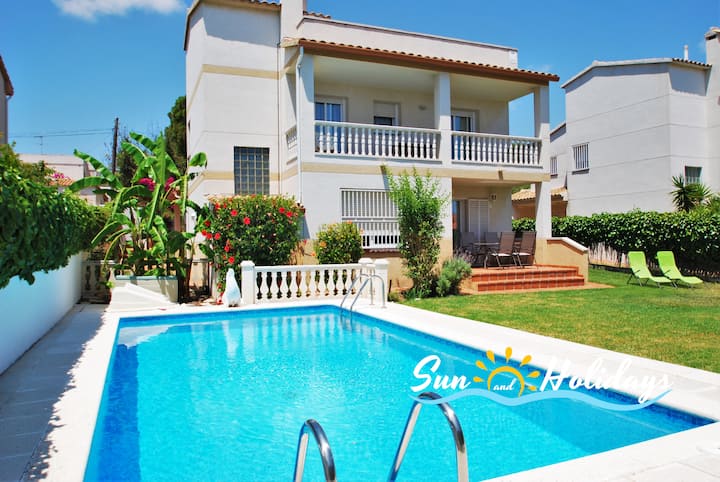 Villa Maria Para 8-9 Personas Con Piscina Privada - Coma-ruga