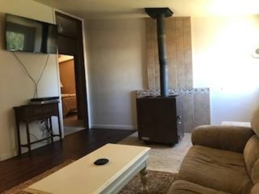 Wood fireplace