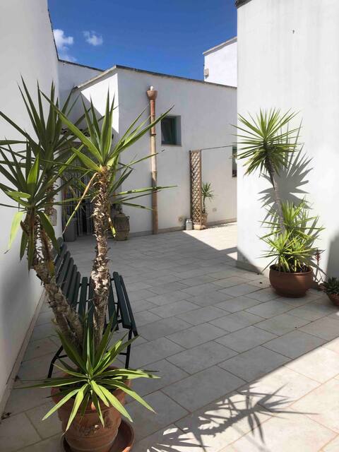 36m2 house with large courtyard 13km from the sea.