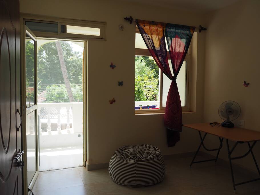 Bedroom door onto balcony