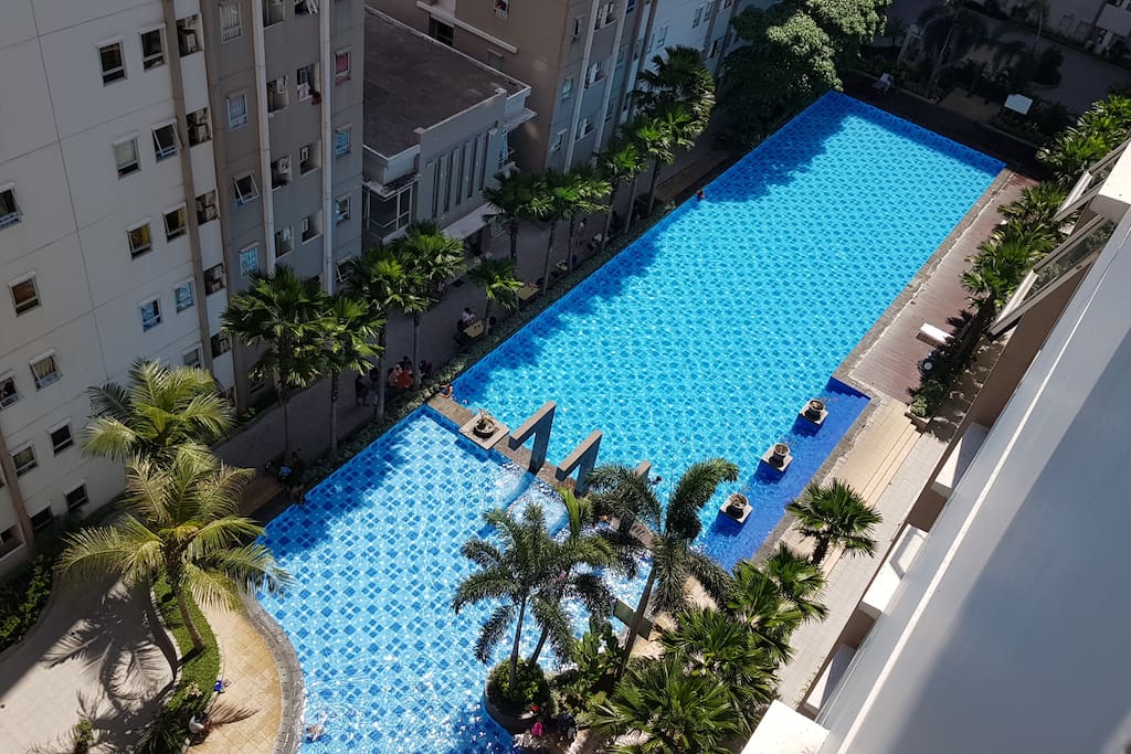 Swimming pool viewed from the room