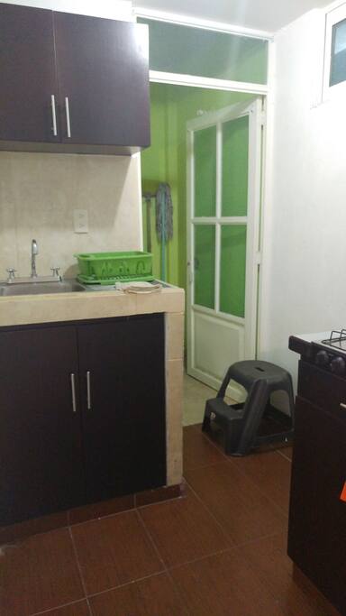 cocina y patio