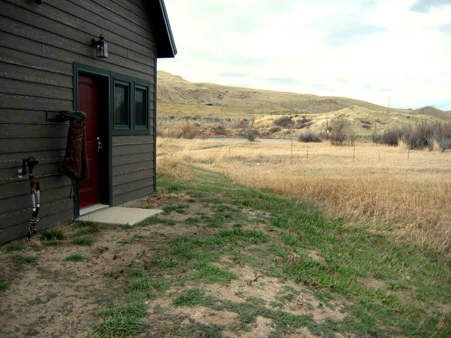Unit Entrance and path to river