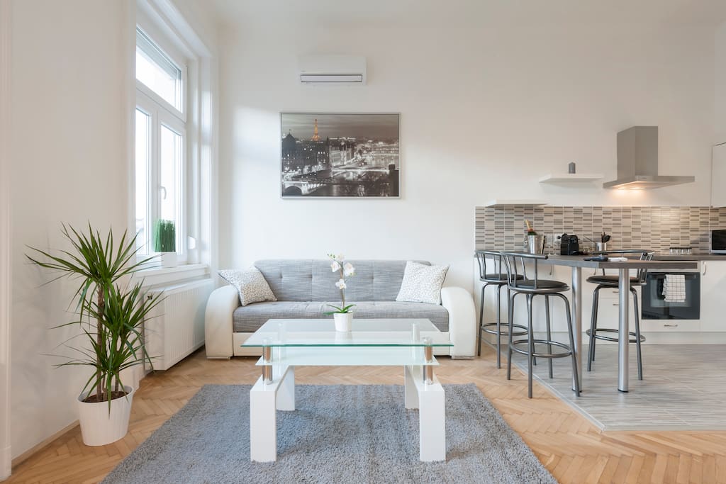 Spacious living room