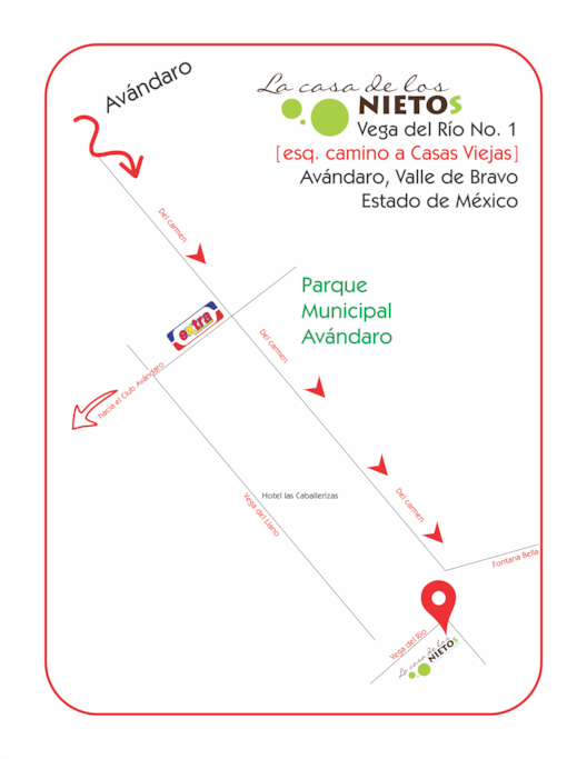 Mapa ubicación desde centro Avándaro