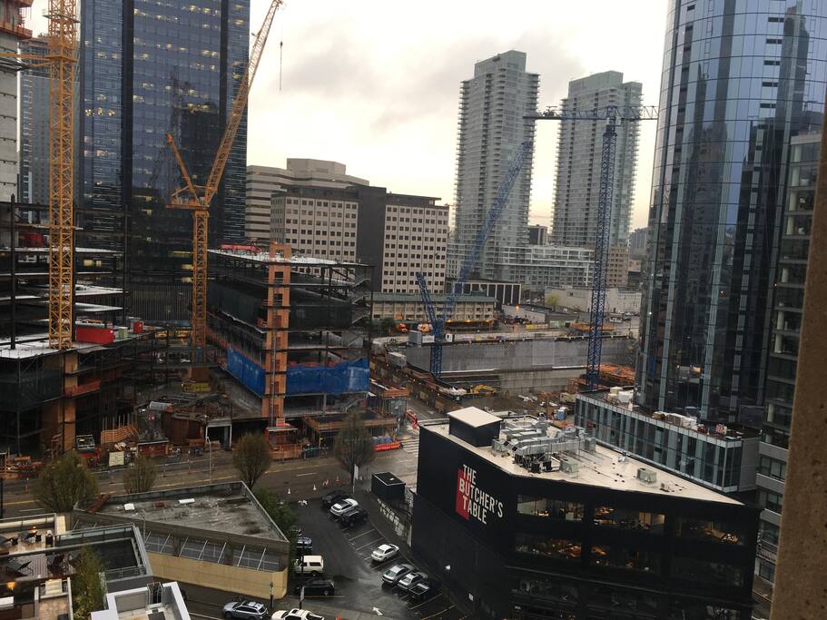 Western view from balcony.