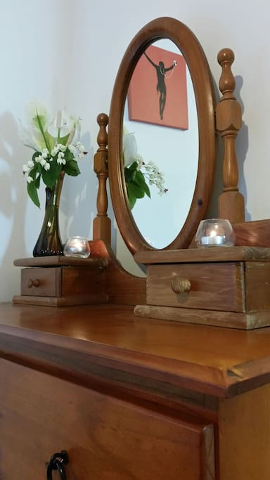 Dresser with mirror