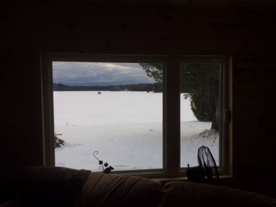 Ice shack can be seen in the distance, also available to rent, inquire via email ref price.