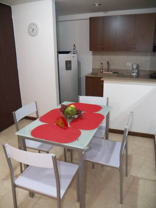 comedor para la reunion familiar en la cena