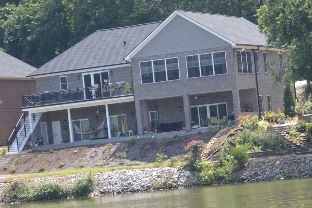 Our home view from the lake