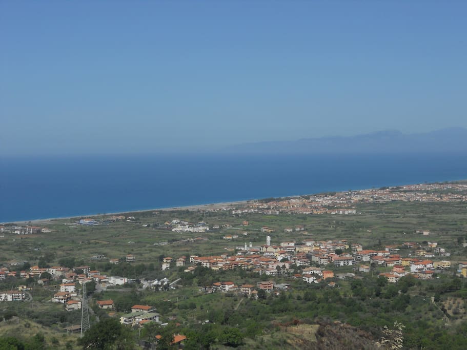 Vista panoramica sul "Golfo di Policastro" dal balcone di casa.