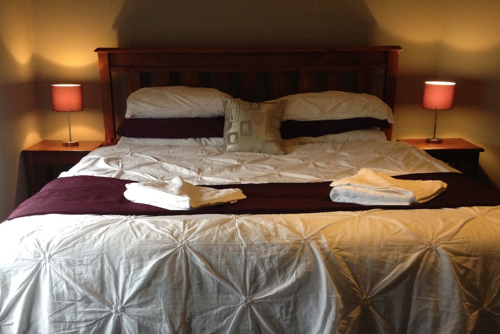 Main bedroom, king size bed.