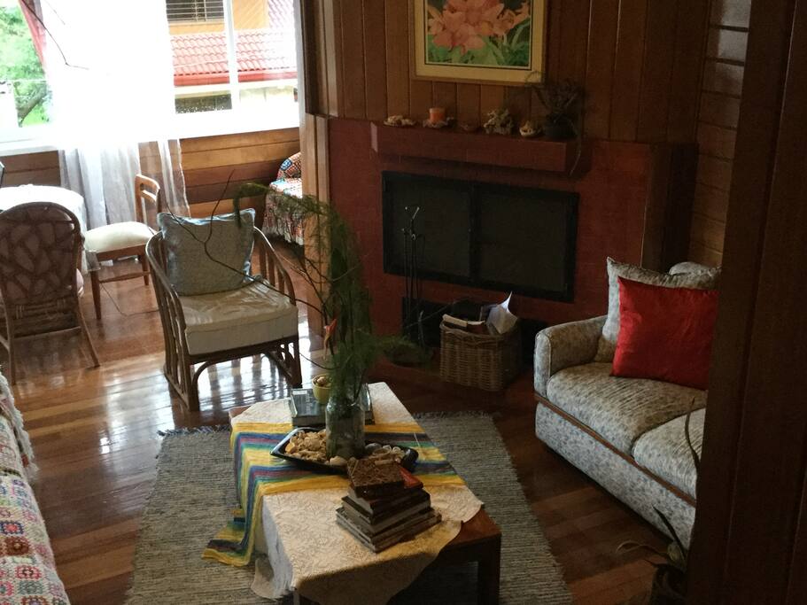 Main living room which opens to the balcony