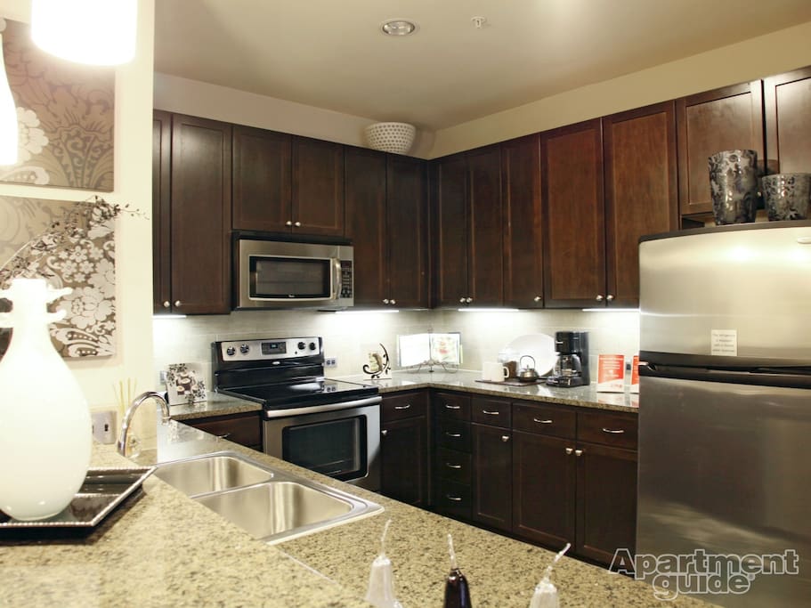 Upscale Kitchen (stock pic, ours is identical)
