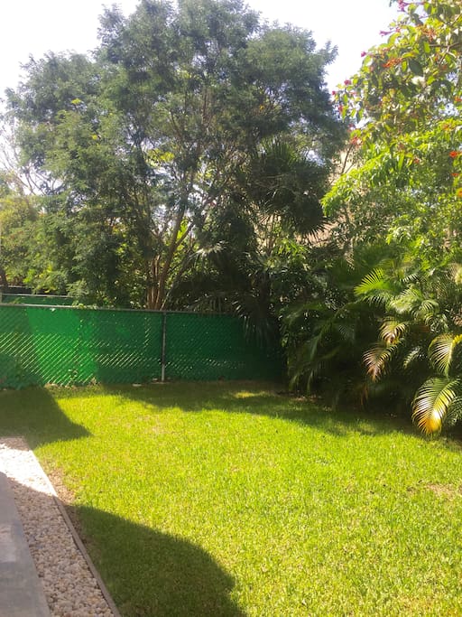 Jardín posterior