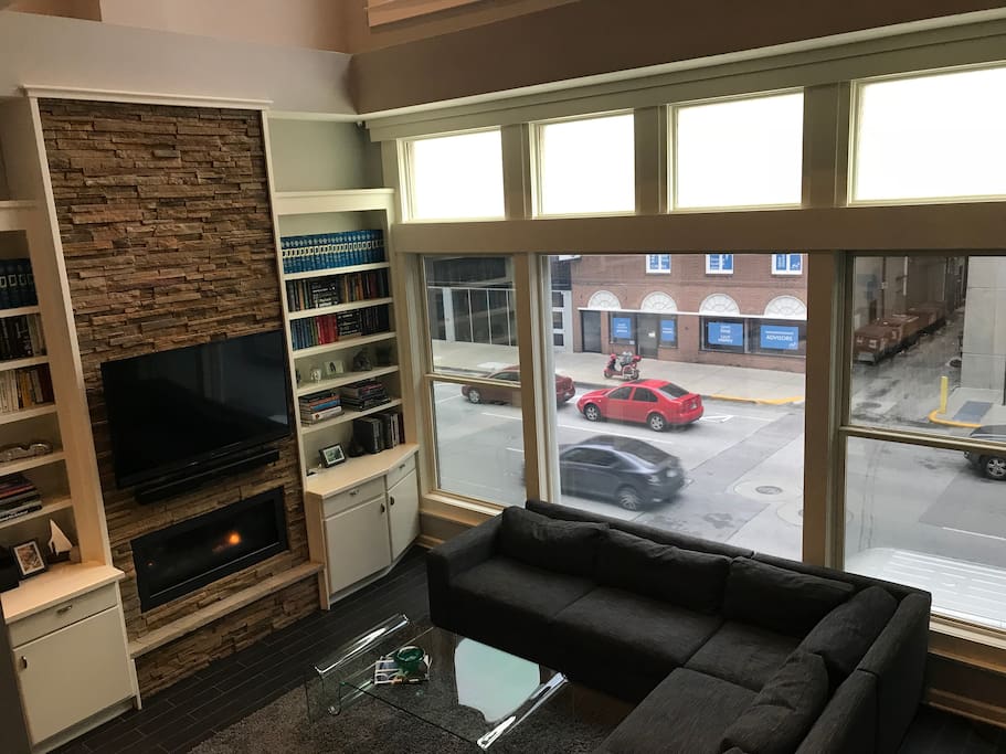View from giant front windows