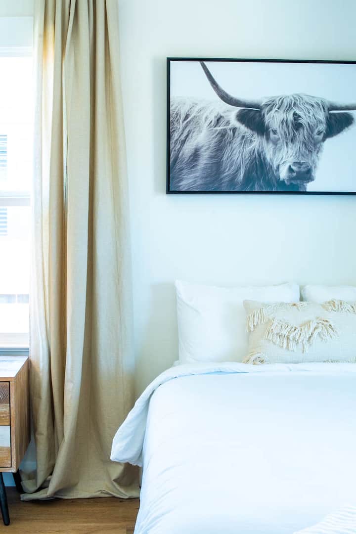 bedroom and the bull