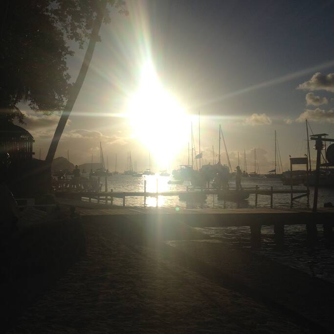 sunset at the Frangipani in port Elizabeth