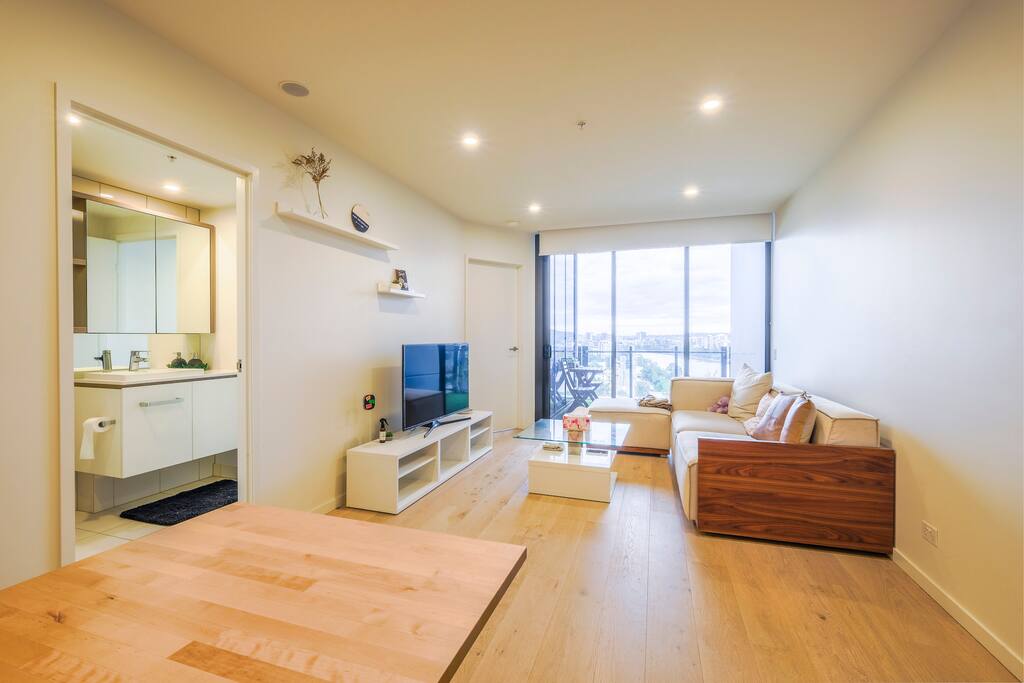 Spacious Living Room with Selected Furniture