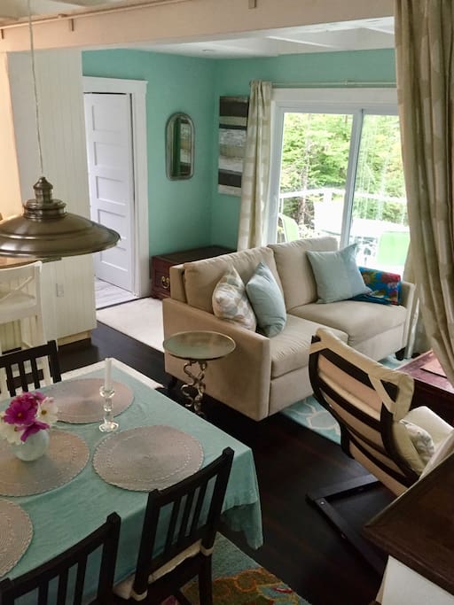 Living/dining and slider to deck