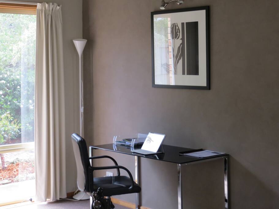 A desk if you need to work