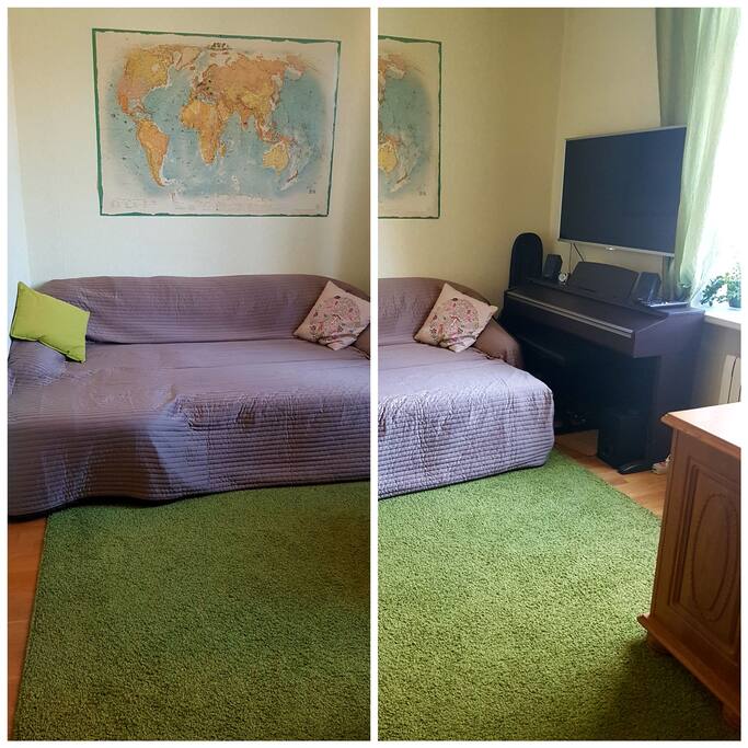 Dwan's bed and plasma