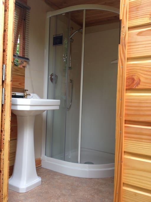 Basin and shower