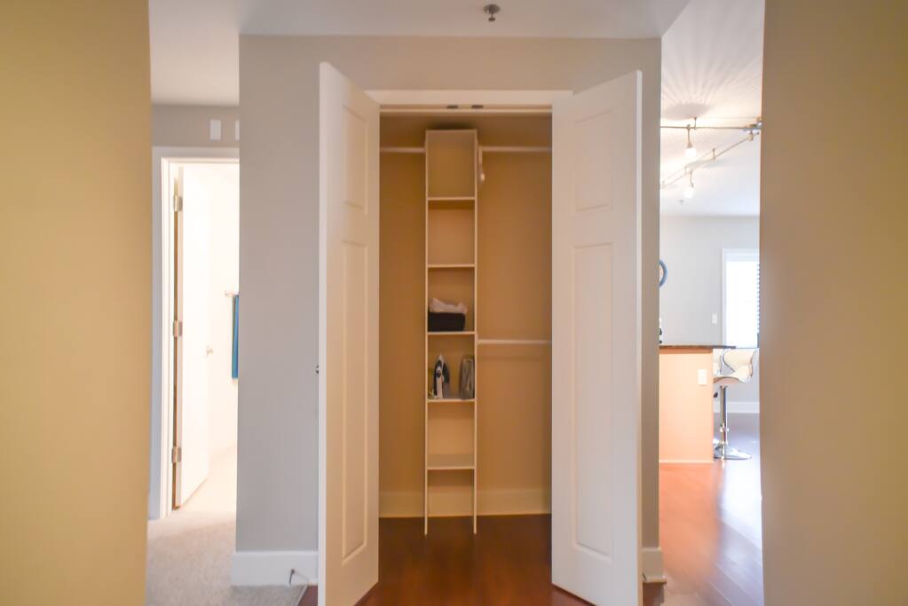 Coats and shoes will not be cramped in this closet
