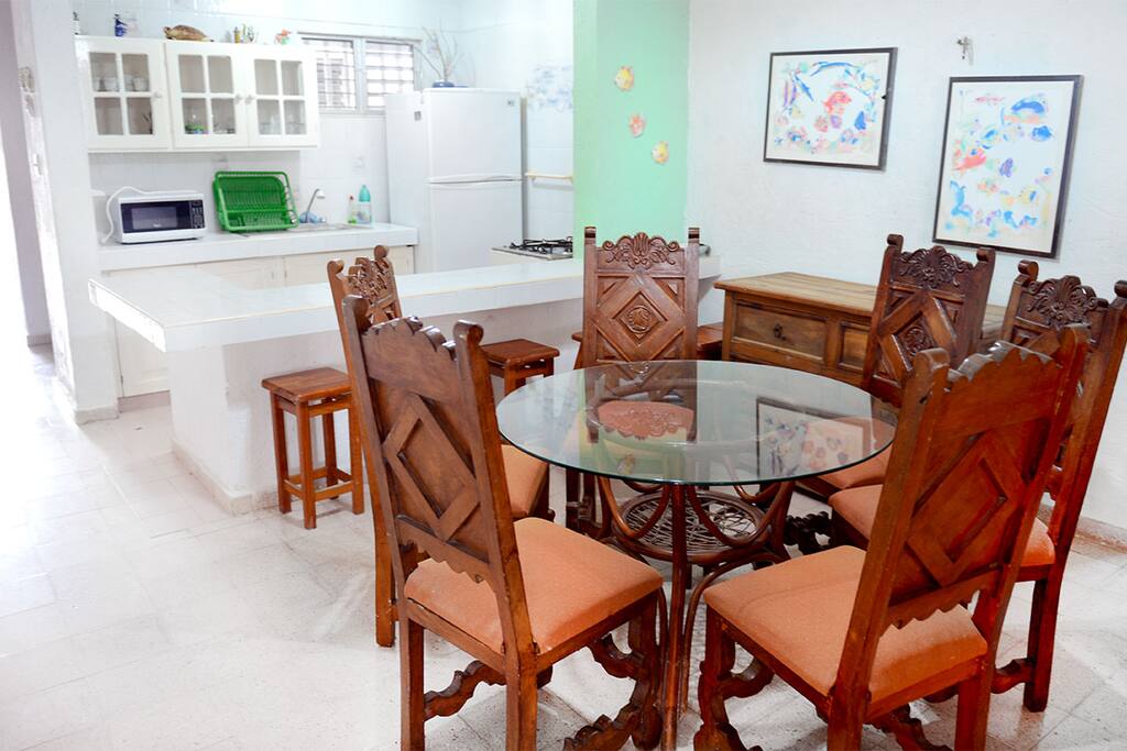 The house features an open plan kitchen, dining and living area with plenty of natural light and comfortable seating.