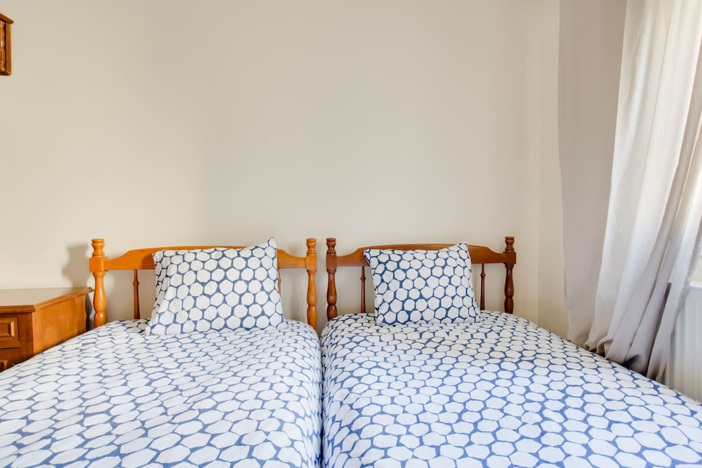 Spacious double bedroom with double wardrobe