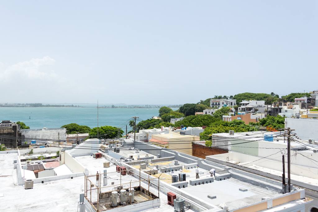View from rooftop terrace.