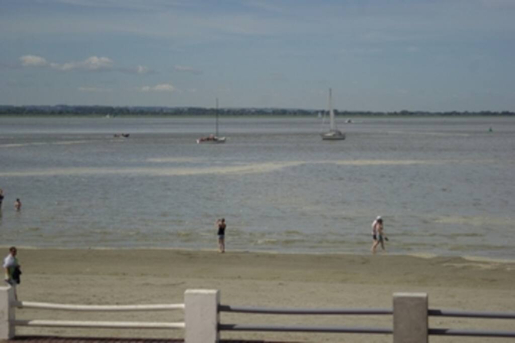 Ballade avec la marée montante.
