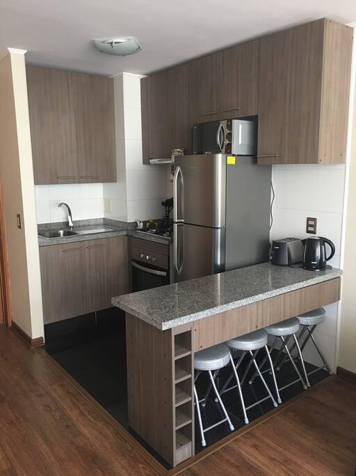 Cocina americana equipada