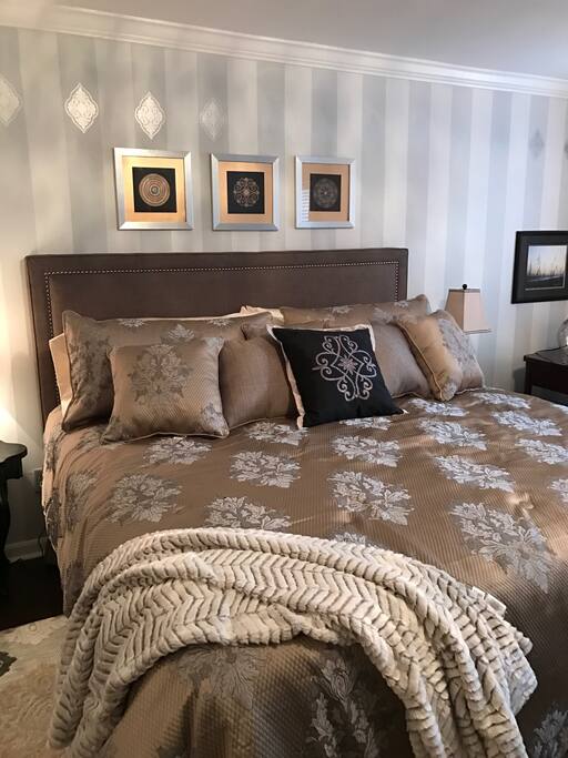 Beautiful and spacious, private suite with a King size bed.