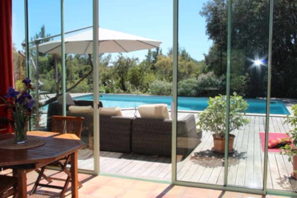 terrasse sud vue du salon